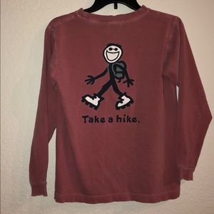 Life is good long sleeve (mauve/pink)